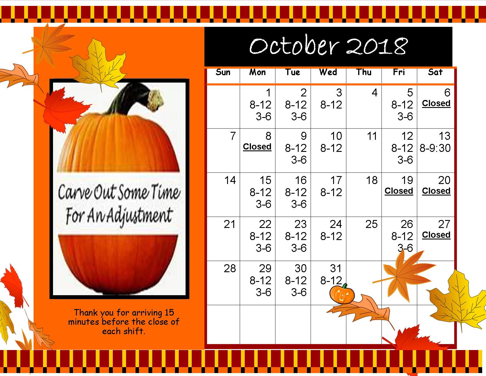 Bishop Moore Calendar